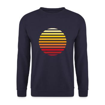 Sonnenaufgang - Unisex Pullover - Navy - Vorne - Alina (178cm) & Michal (187cm)