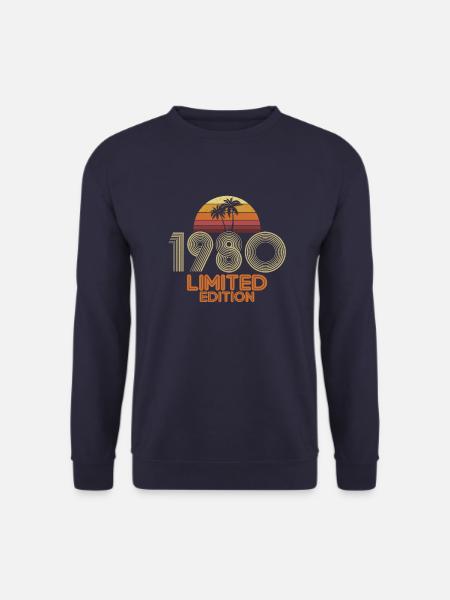 Idée cadeau d'anniversaire rétro 1980 - Sweat-shirt Unisexe - marine