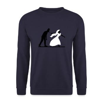 enterrement de vie de garçon et de jeune fille - Sweat-shirt Unisexe - marine - Devant - Alina (178cm) & Michal (187cm)