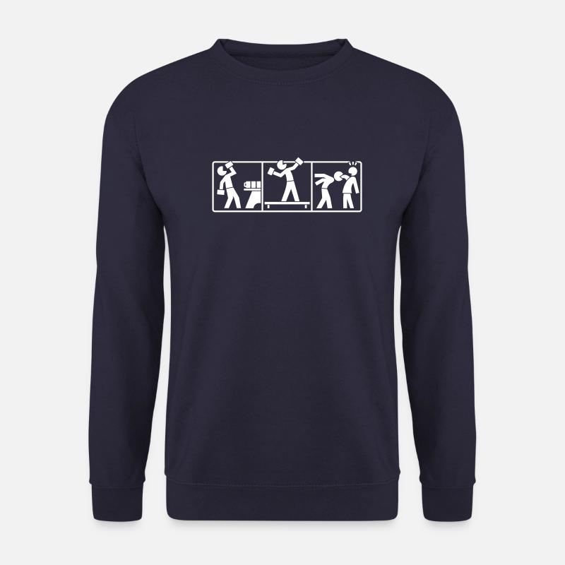 Wiesnschreck Piktogramm (+ Dein Text) - Unisex sweater - marineblå