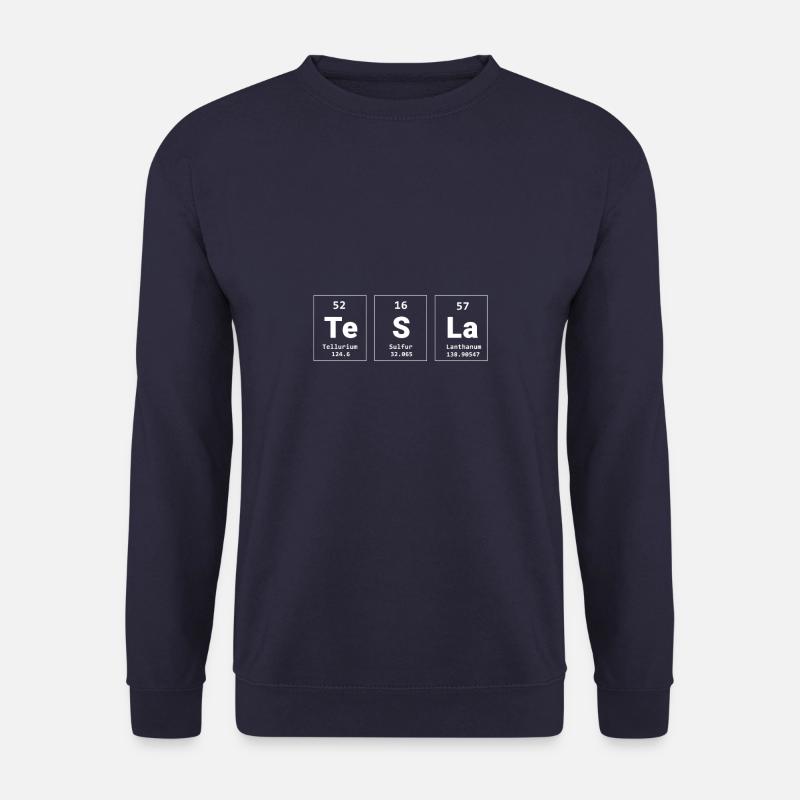 Tesla Periodic Table - Unisex Sweatshirt - navy