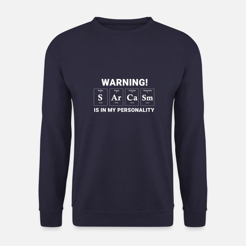 Warnung! Sarkasmus-Periodensystem - Unisex Pullover - Navy