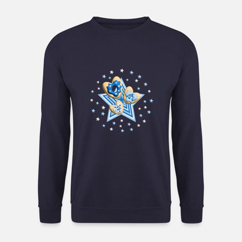 Herz Donuts mit Stern. - Unisex Pullover - Navy
