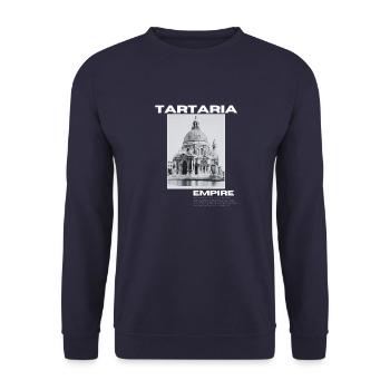 TARTARIA EMPIRE 1900s - Unisex Sweatshirt - navy - Front - Alina (178cm) & Michal (187cm)