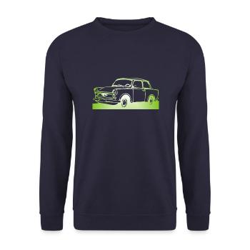  601 Limo Trabi - Unisex Pullover - Navy - Vorne - Alina (178cm) & Michal (187cm)