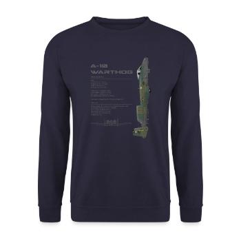 A-10 WARTHOG - AS2012 - Unisex Pullover - Navy - Vorne - Alina (178cm) & Michal (187cm)
