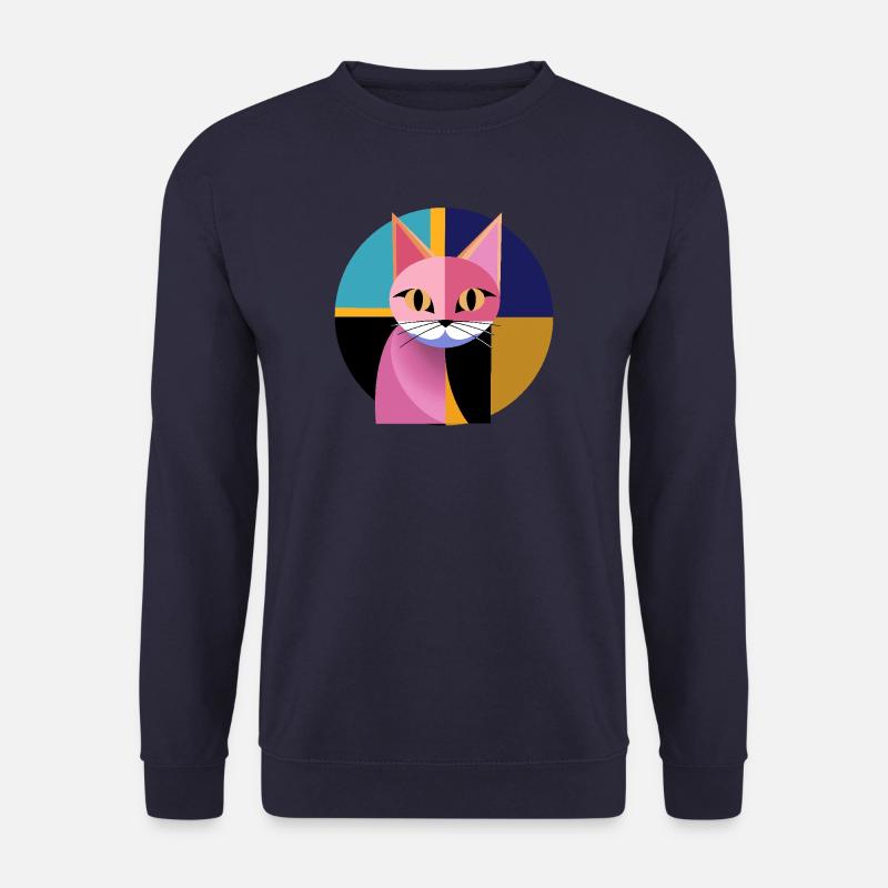 Cat Art Form - Unisex Sweatshirt - navy