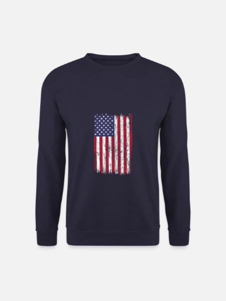 USA Flag Usa Flag Gave - Unisex sweater - marineblå