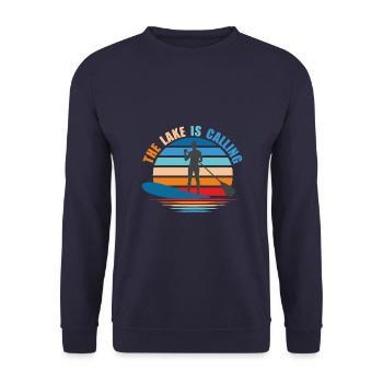 Standup paddling The lake est calling - Sweat-shirt Unisexe - marine - Devant - Alina (178cm) & Michal (187cm)