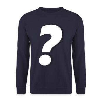 Point d’interrogation - Sweat-shirt Unisexe - marine - Devant - Alina (178cm) & Michal (187cm)