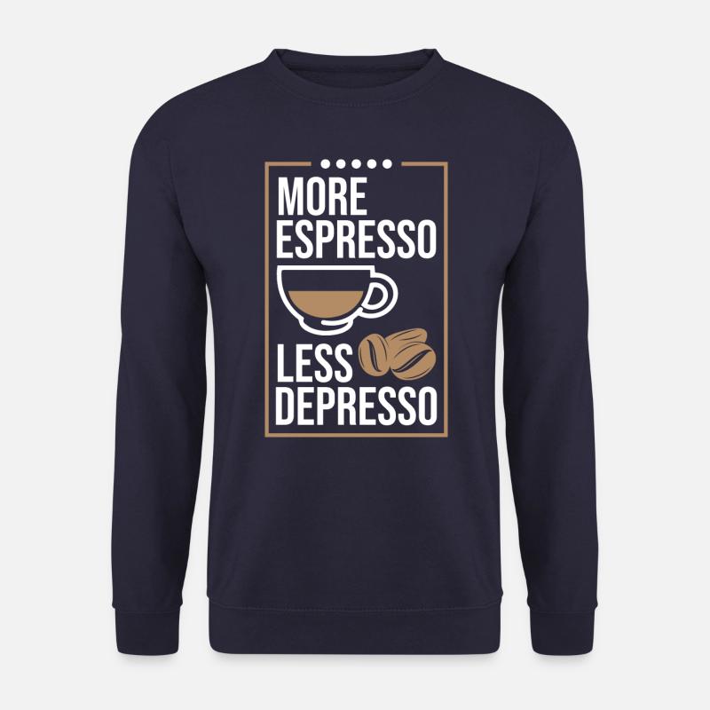 More Espresso, Kaffee, Coffee, Latte, Geschenkidee - Unisex Pullover - Navy