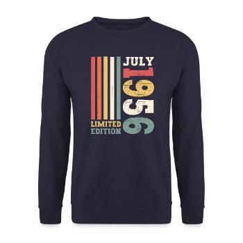 Édition limitée Juillet 1956 66e anniversaire Hommes - Sweat-shirt Unisexe - marine - Devant - Alina (178cm) & Michal (187cm)