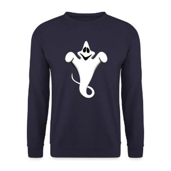 Ghost - Unisex Sweatshirt - navy - Front - Alina (178cm) & Michal (187cm)