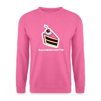 Lustige Sahneschnitte Motiv - Unisex Pullover - Pink - Vorne