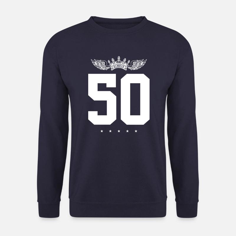 50 number crown - Unisex Sweatshirt - navy