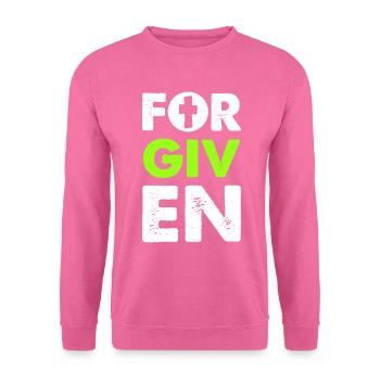 vergebung bibel spruch - Unisex Pullover - Pink - Vorne