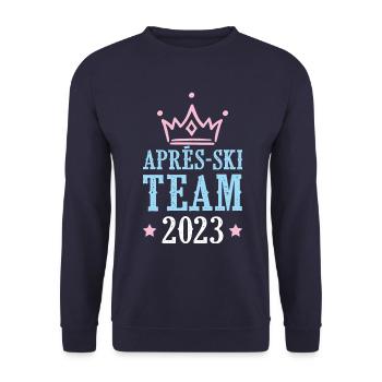 Après-Ski 2023 - Unisex Sweatshirt - navy - Front - Alina (178cm) & Michal (187cm)