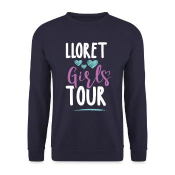 Lloret De Mar Girls Tour - Sweat-shirt Unisexe - marine - Devant - Alina (178cm) & Michal (187cm)