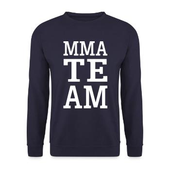 Mma Team - Unisex Pullover - Navy - Vorne - Alina (178cm) & Michal (187cm)