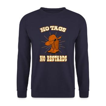Linedance No tags no restards - Unisex Sweatshirt - navy - Front - Alina (178cm) & Michal (187cm)