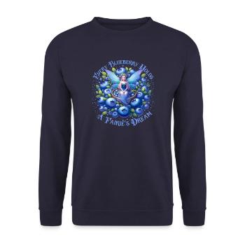 Magical Fairy Fruit Blueberry Dream Enchanting - Unisex Sweatshirt - navy - Front - Alina (178cm) & Michal (187cm)