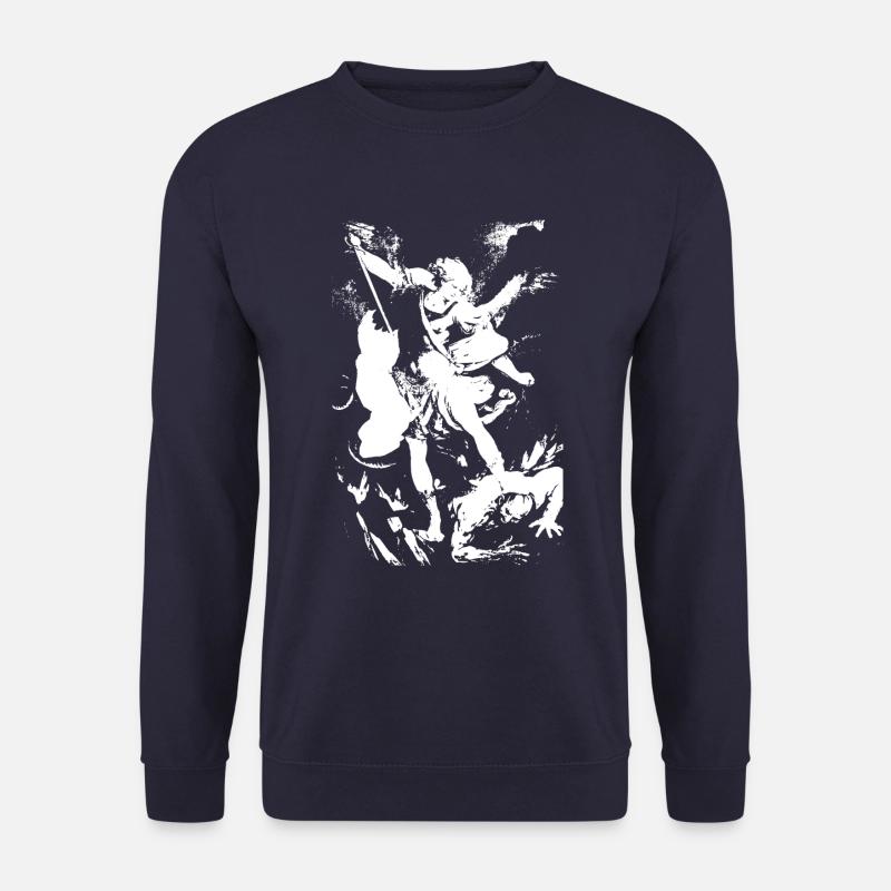 Heiliger Michael der Erzengel - Unisex Pullover - Navy