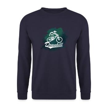 Downhill VTT VTT VTT Vélo Vélo Vélo Bike - Sweat-shirt Unisexe - marine - Devant - Alina (178cm) & Michal (187cm)