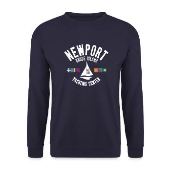 Newport Rhode Island yachting center - Sweat-shirt Unisexe - marine - Devant - Alina (178cm) & Michal (187cm)