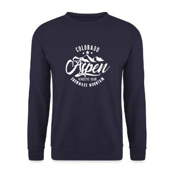 Aspen snowmass mountain - Unisex Sweatshirt - navy - Front - Alina (178cm) & Michal (187cm)