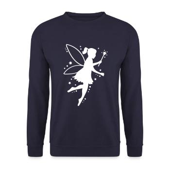 fée silhouette fée conte de fées - Sweat-shirt Unisexe - marine - Devant - Alina (178cm) & Michal (187cm)
