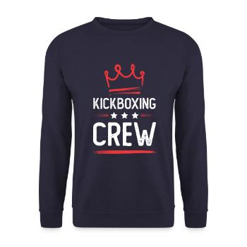 Kickboxing Crew - Unisex Pullover - Navy - Vorne - Alina (178cm) & Michal (187cm)