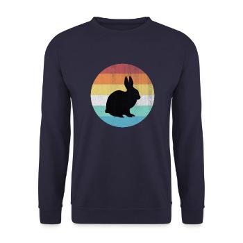 lièvre - Sweat-shirt Unisexe - marine - Devant - Alina (178cm) & Michal (187cm)