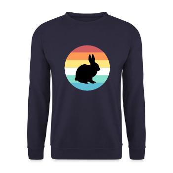 lièvre - Sweat-shirt Unisexe - marine - Devant - Alina (178cm) & Michal (187cm)