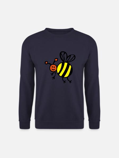 bee bee biene face Cartoon2 - Unisex Sweatshirt - navy