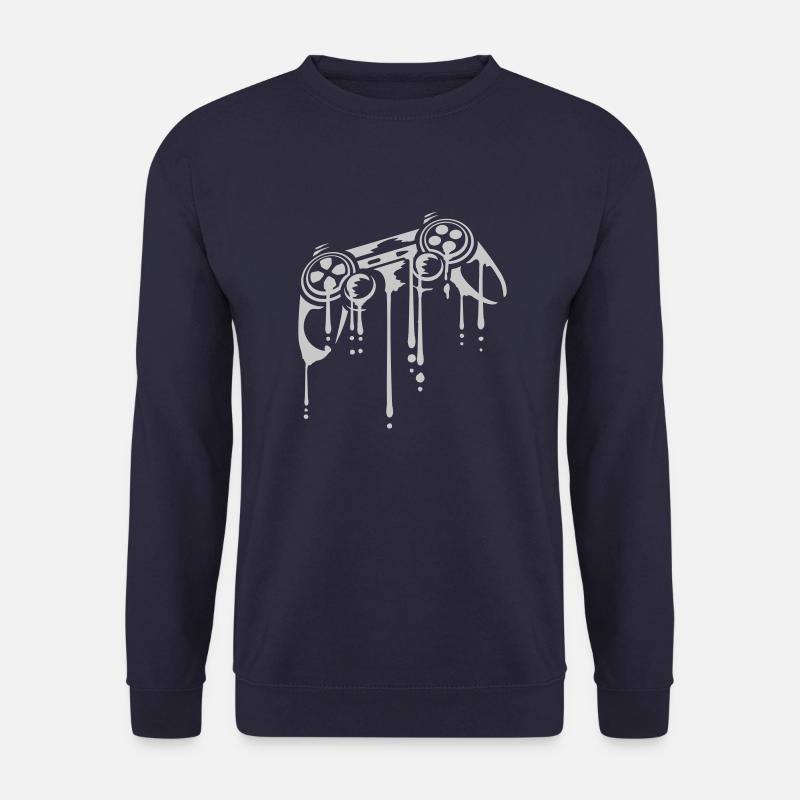 Tropfen Controller Retro Graffiti - Unisex Pullover - Navy