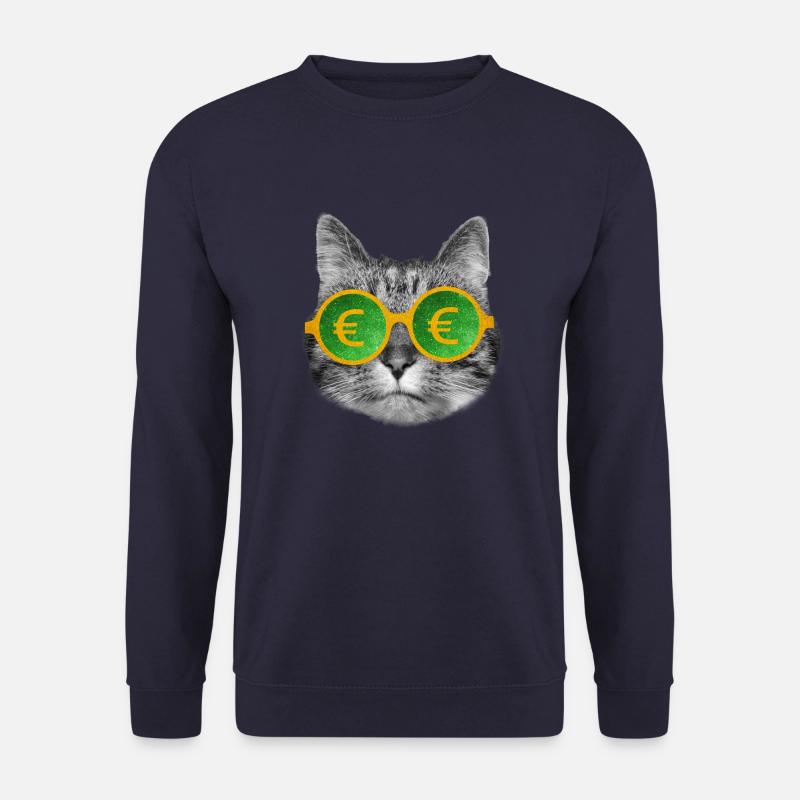 Katzengeldbrille - Unisex Pullover - Navy