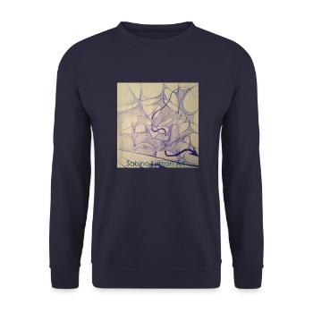 Sabino Lemon ART Tees - Unisex Pullover - Navy - Vorne - Alina (178cm) & Michal (187cm)