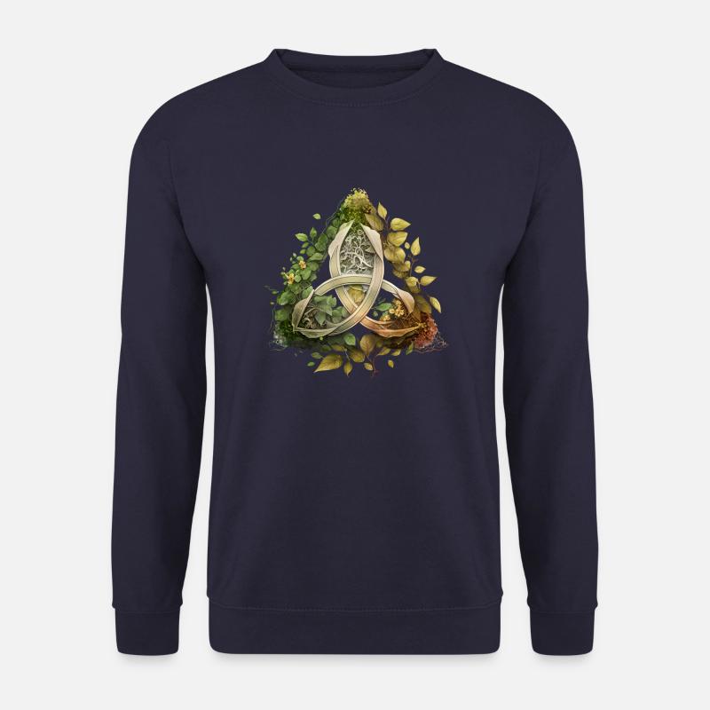 Keltischer Knoten Natur Celtic Knot Nature - Unisex Pullover - Navy