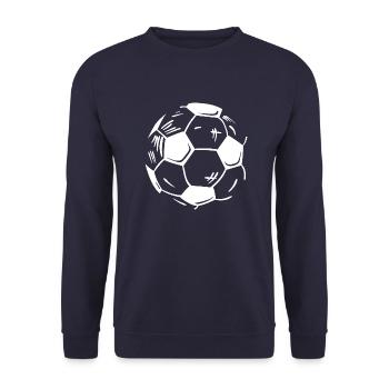 Fußball Soccer - Unisex Sweatshirt - navy - Front - Alina (178cm) & Michal (187cm)