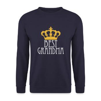 Meilleure grand-mère grand-mère grand-mère couronne reine amour - Sweat-shirt Unisexe - marine - Devant - Alina (178cm) & Michal (187cm)