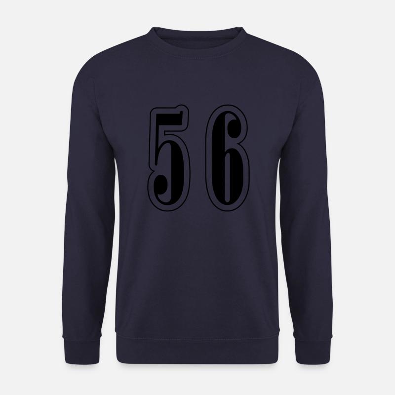 56 Symbole numérique - Sweat-shirt Unisexe - marine