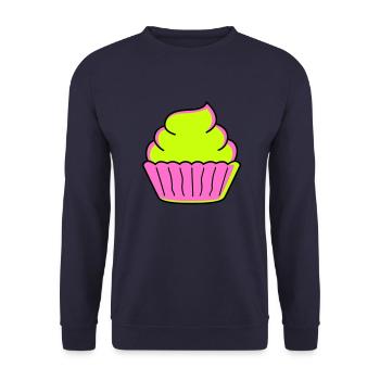 cupcake - Unisex Sweatshirt - navy - Front - Alina (178cm) & Michal (187cm)