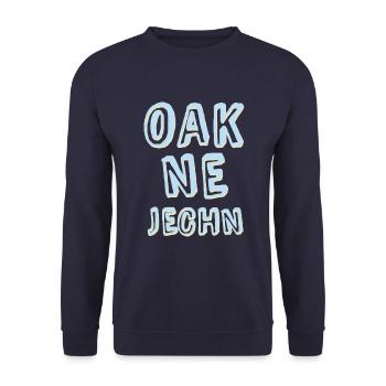 Oak ne jechn - Unisex Pullover - Navy - Vorne - Alina (178cm) & Michal (187cm)