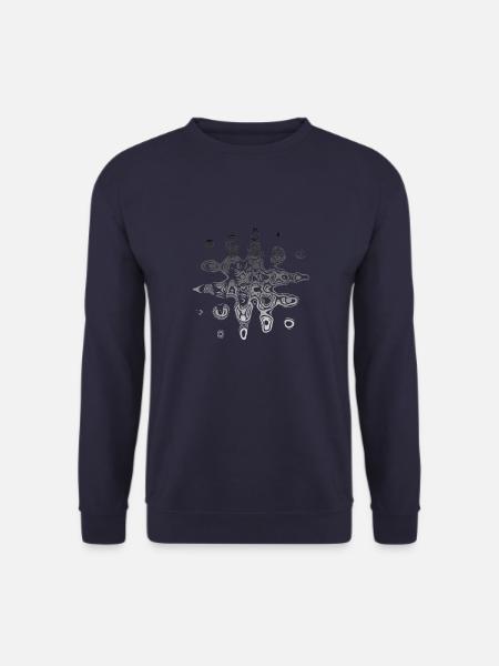 Abstract No. 52 - Unisex Sweatshirt - navy