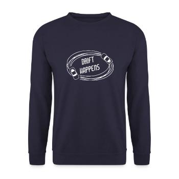 Drift happens drift car racer sports car car - Unisex Sweatshirt - navy - Front - Alina (178cm) & Michal (187cm)