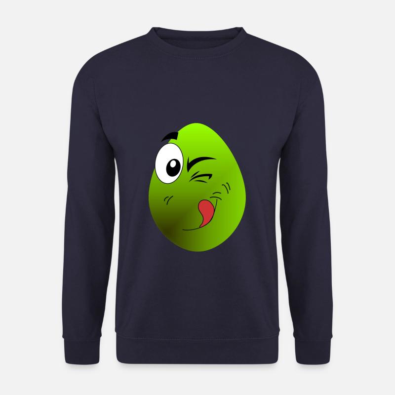Egg laughs, delicious - Unisex Sweatshirt - navy