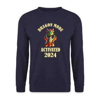 Mode Dragon activé 2024 - Sweat-shirt Unisexe - marine - Devant - Alina (178cm) & Michal (187cm)