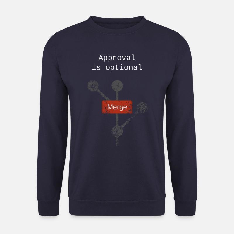 Approval is optional (Coding) - Unisex Sweatshirt - navy