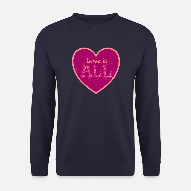 Love is all - Unisex Pullover - Navy