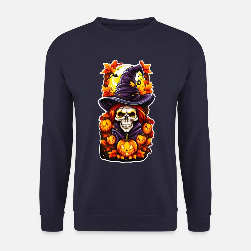 Halloween Horror Totenkopfschädel - Unisex Pullover - Navy